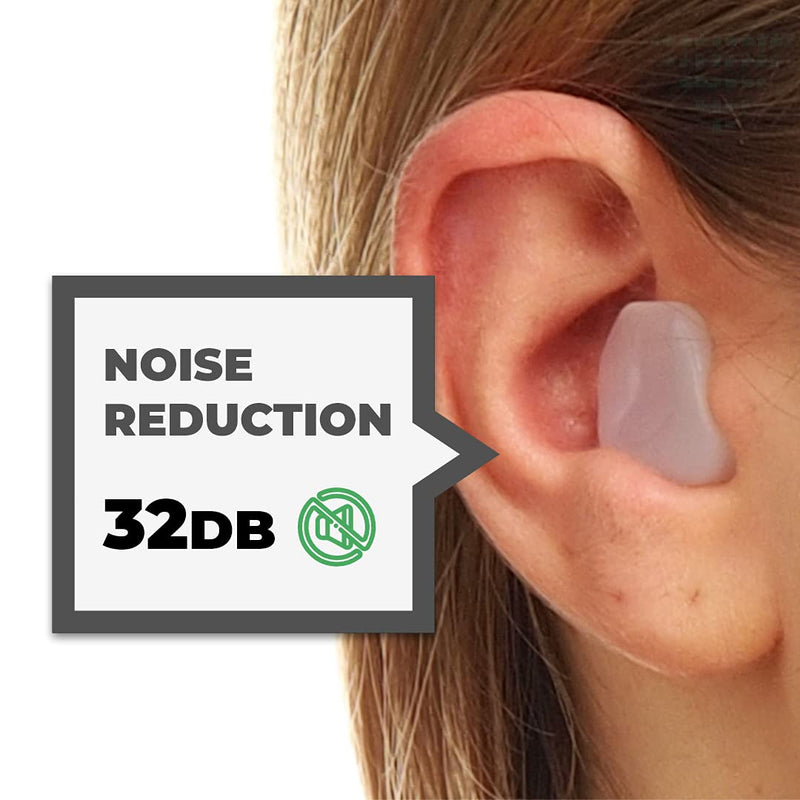 [Australia] - PQ Wax Ear Plugs for Sleep - 15 Silicone Wax Earplugs for Sleeping and Swimming - Gel Ear Plugs for Noise Cancelling, Ear Protection - Sleeping Earplugs with Sound Blocking Level of 32 Db (15-Pillows) 