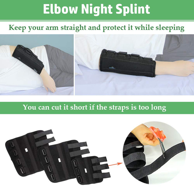 [Australia] - Elbow Splint Cubital Tunnel Brace Ulnar Berve Arm Immobilizer Pediatric Child Elbow Support for Tendonitis Radial Nerve Splint Night Brace Sleeping Elbow Stabilizer Arm Restraints (Small) Small 