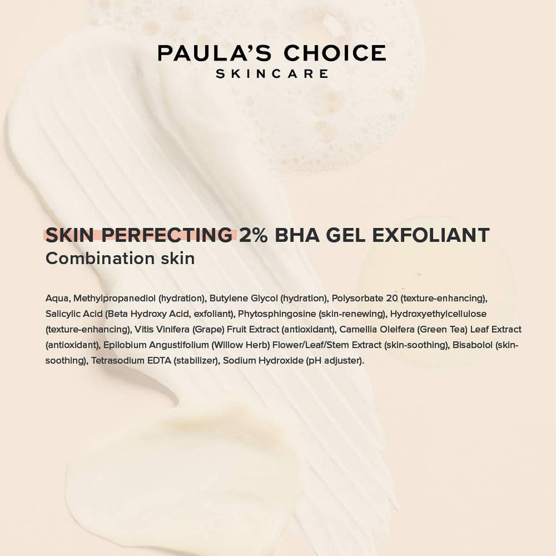 [Australia] - Paula's Choice Skin Perfecting 2% BHA Gel Exfoliant - Targets Breakouts, Blackheads & Enlarged Pores - Exfoliating Peel with Salicylic Acid - All Skin Types - 100 ml 
