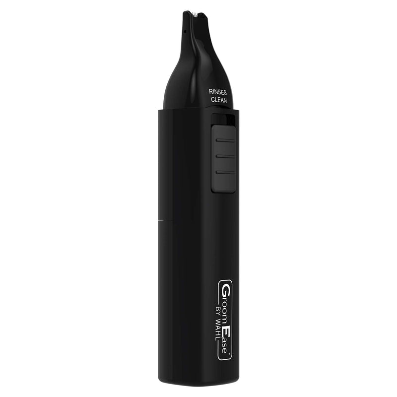 [Australia] - GroomEase by Wahl Ear and Nose Trimmer, Personal Trimmer, Trimmers for Men and Women, Nose Ear and Eyebrow Trimming, Rinse Clean Blade, Easy to Use, Cordless Single 