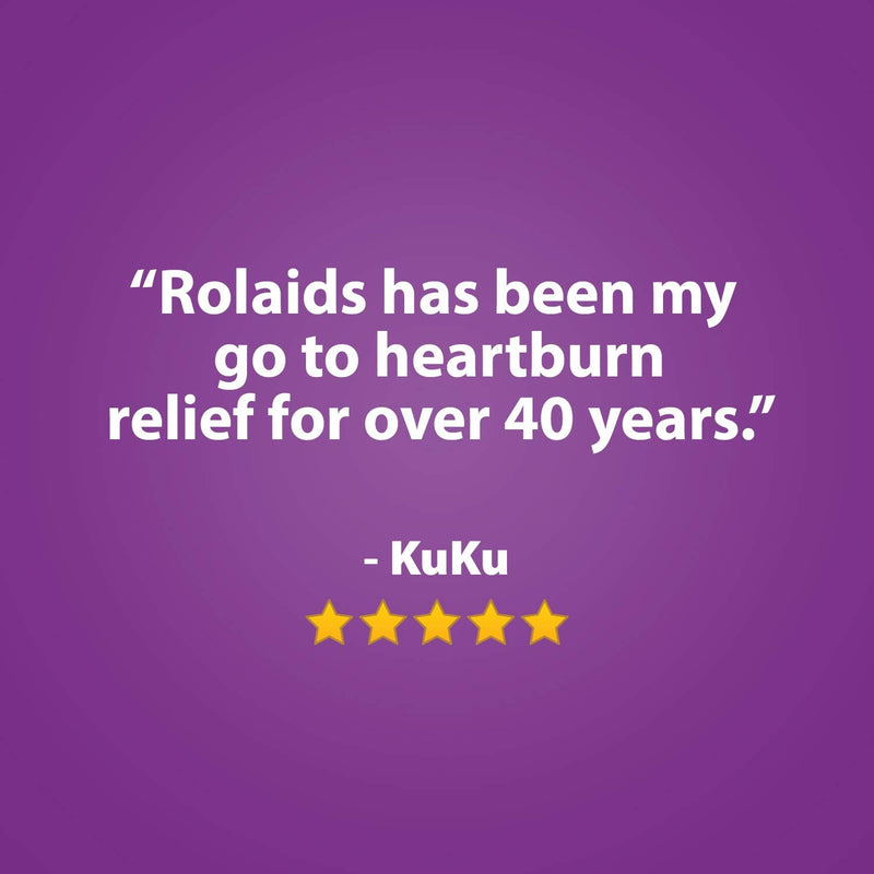 [Australia] - Rolaids Ultra Strength Antacid, 72 Chewable Tablets, Assorted Fruit, Ultra Strength Heartburn Relief 