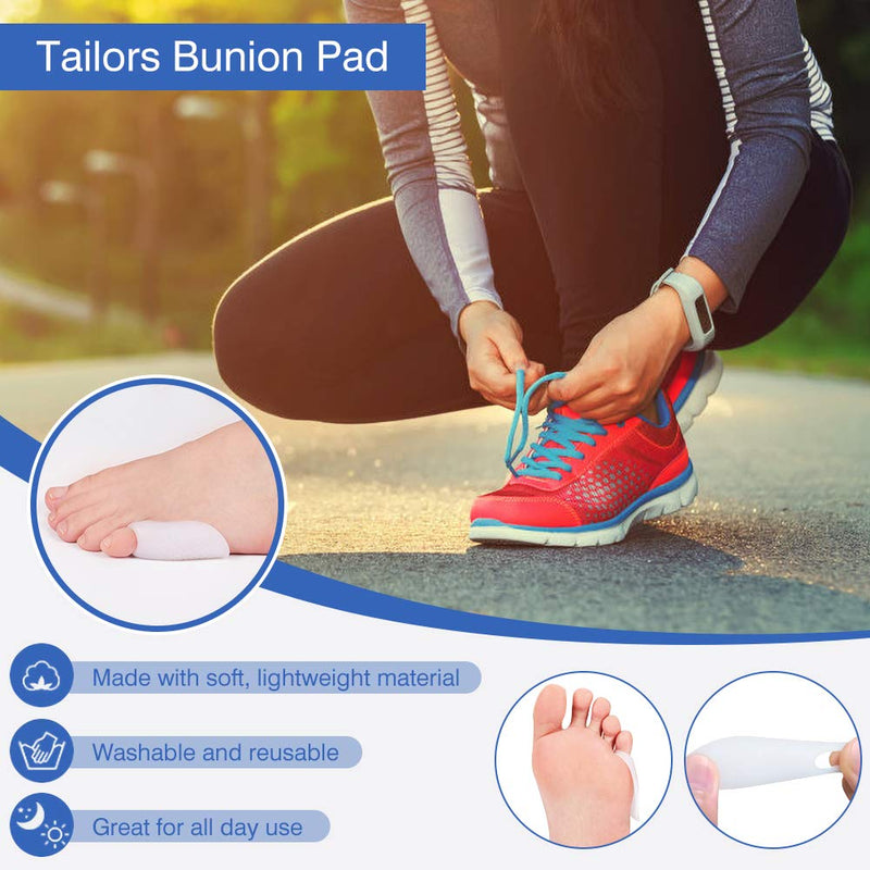 [Australia] - Tailor Bunion Corrector Pad, Little Pinky Toe Separator for Pain Relief Gel Pinky Toe Bunion Guard Curled Pinky Toes Calluses Blisters Corns 