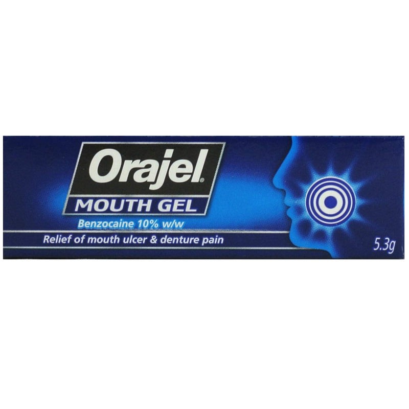 [Australia] - 3 x Orajel Mouth Gel - Relief of Mouth Ulcer & Denture Pain 