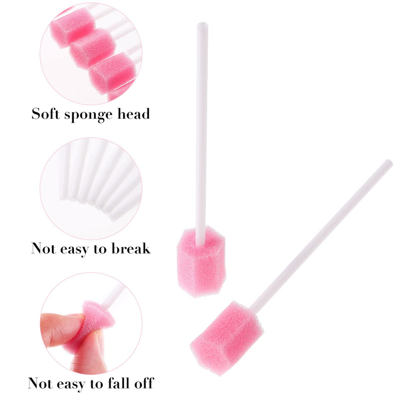 [Australia] - Artibetter 100pcs Disposable Dental Swabs Portable Mouth Sponge Sticks One Time Use Oral Care Swab Sticks Mouth Cleaner 