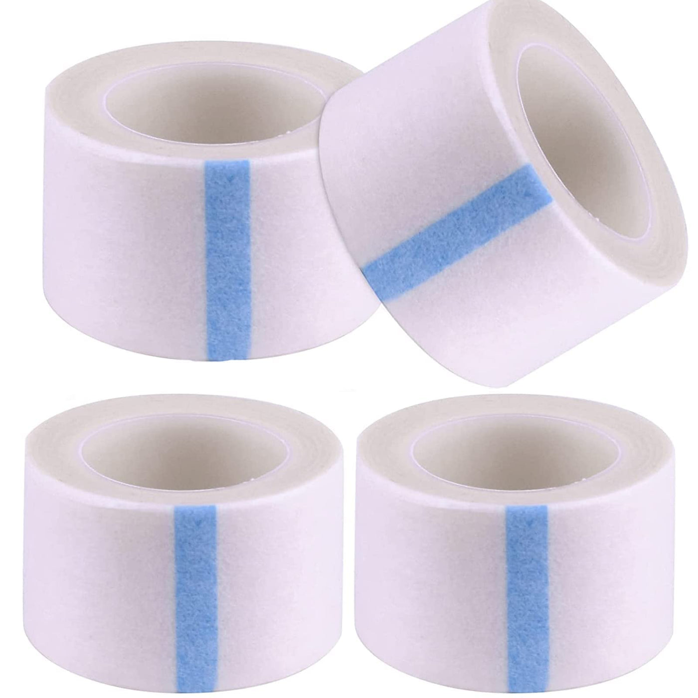 4 Rolls Medical Tape Sensitive Skin Tape Clear Surgical Tape Microporous  First Aid Tape,2.5cm X 9m First Aid Medical Tape Earring Cover Up Tape  (White)