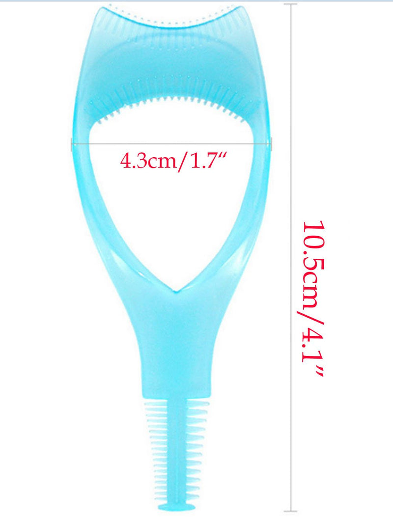 [Australia] - yueton 2pcs 3 in 1 Makeup Eyelash Tool Upper Lower Lash Mascara Applicator Guide Eyelash Comb Cosmetic Tool 