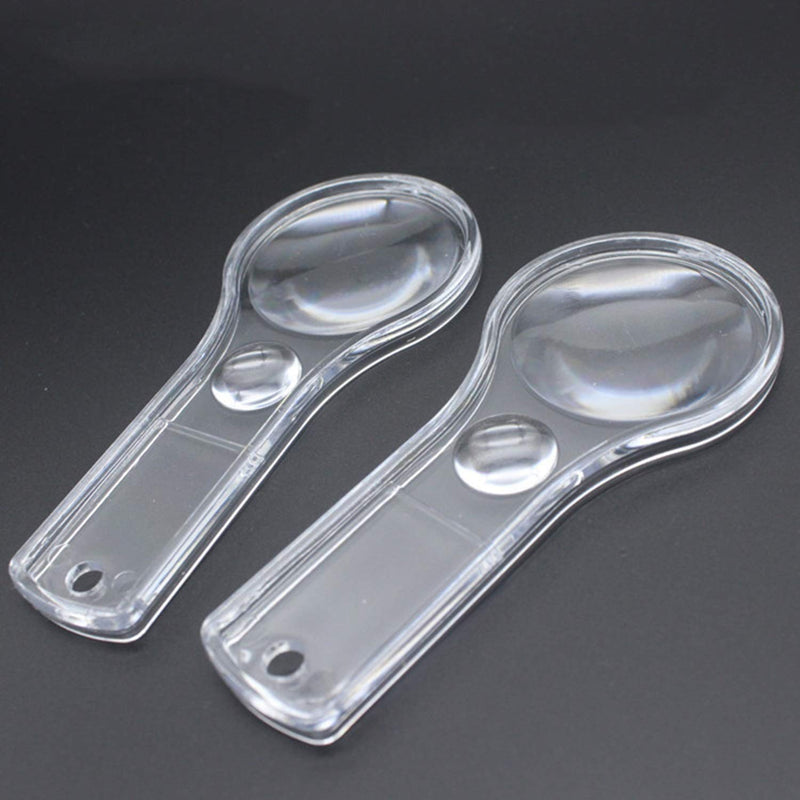 [Australia] - 24 Pack Hand Lens 10X Plastic Magnifier Mini Hand-held Magnifying Glasses for Kids, Classroom, Reading, Outdoors, Science Observation 
