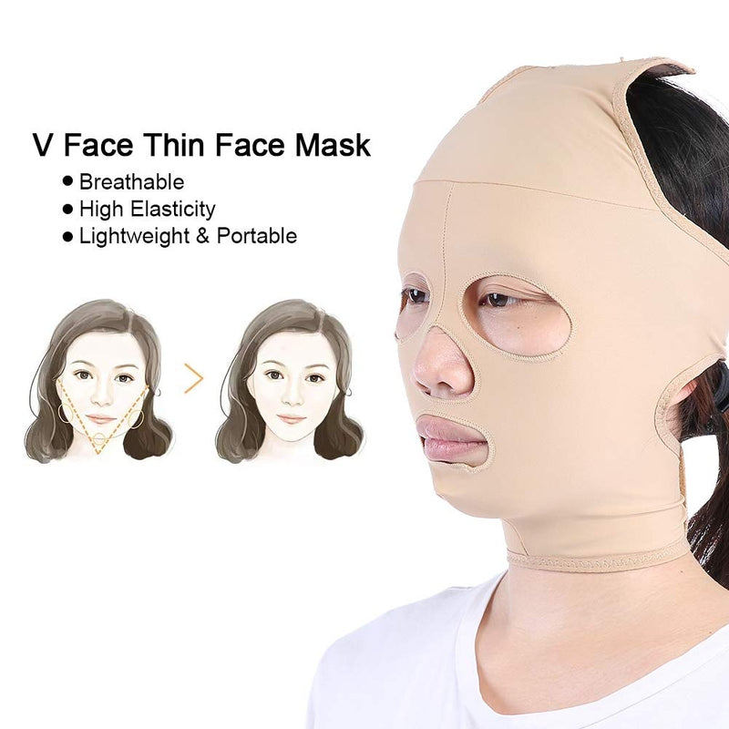 [Australia] - Filfeel Face Slimming Massage Belt, V Line Facial Lifting Mask Thin Massager Beauty Care Tool(M) 