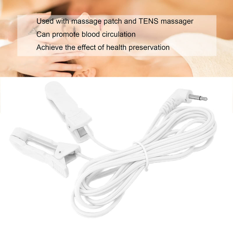 [Australia] - TENS Wire Cable, 2.5mm Portable Ear Clip Electrode Wire, Connecting Cable Accessory for Digital TENS Massage Machine 