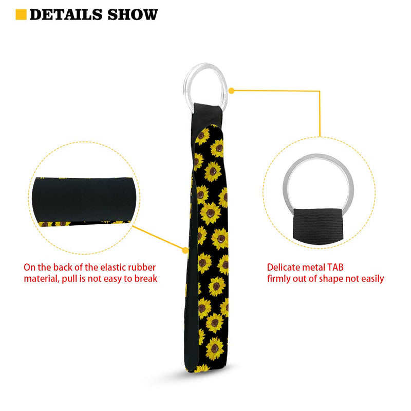 [Australia] - KUIFORTI Fashion Keychain Wristlet Strap for Key, Hand Wrist Lanyard Key Chain Holder Aztec Horse 