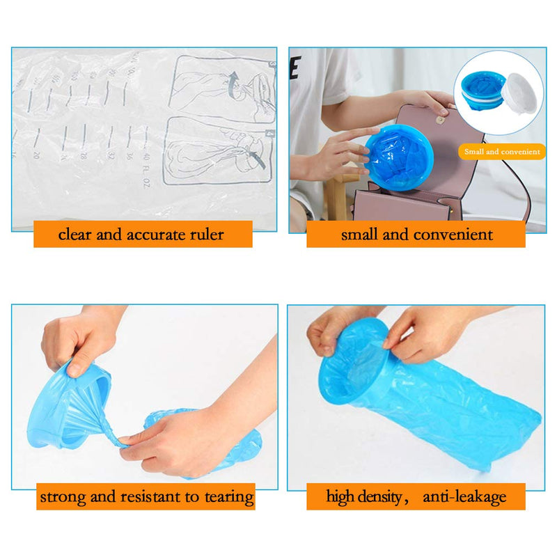 [Australia] - Vomit Bags Disposable Barf Bags 10Pack,1000ml Blue High Density Emesis Bags with Snap,Perfect for Morning Sickness,Kids,Pregnant Woman ,Car Motion Sickness，Airsick.etc 