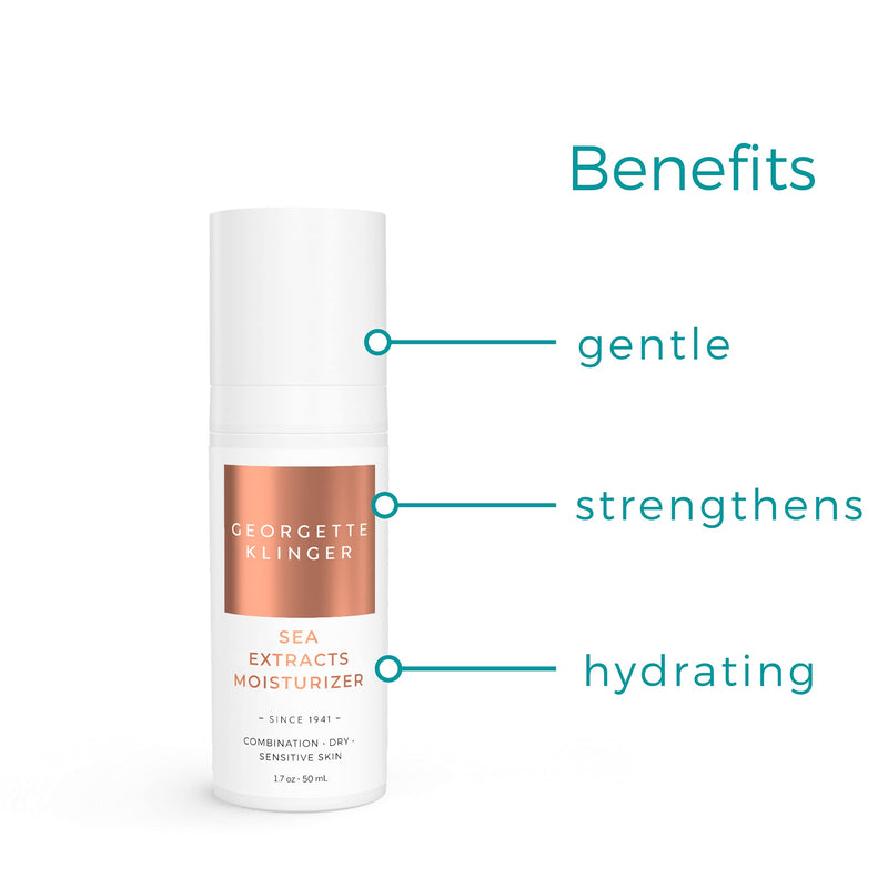 [Australia] - Georgette Klinger Sea Extracts Moisturizer - Brightening & Anti-Aging Moisturizer with Marine Nutrients - Firming, Plumping, and Rejuvenating for Combination Dry Sensitive Skin 