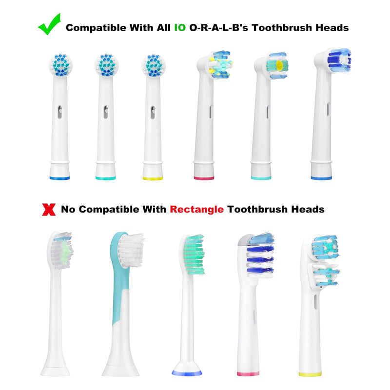 [Australia] - LOPHE Travel Portable Toothbrush Head Covers, 8Pcs Plastic Toothbrush Head Protector Cap, Dustproof Electric Toothbrush Protective Case for Home Outdoor Camping Hiking Travel Bathroom 