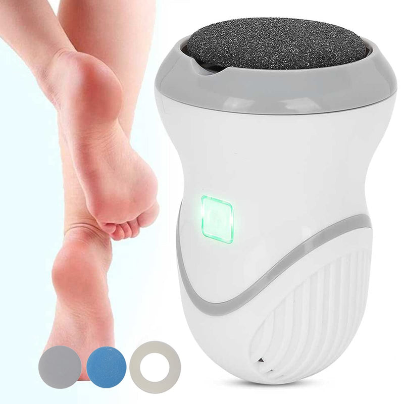 [Australia] - Foot File, Electric Vacuum Adsorption Foot Grinder Callus Remover Round Rechargeable Electronic Pedicure Foot Care Tool, Removes Dry, Hard Skin & Calluses 