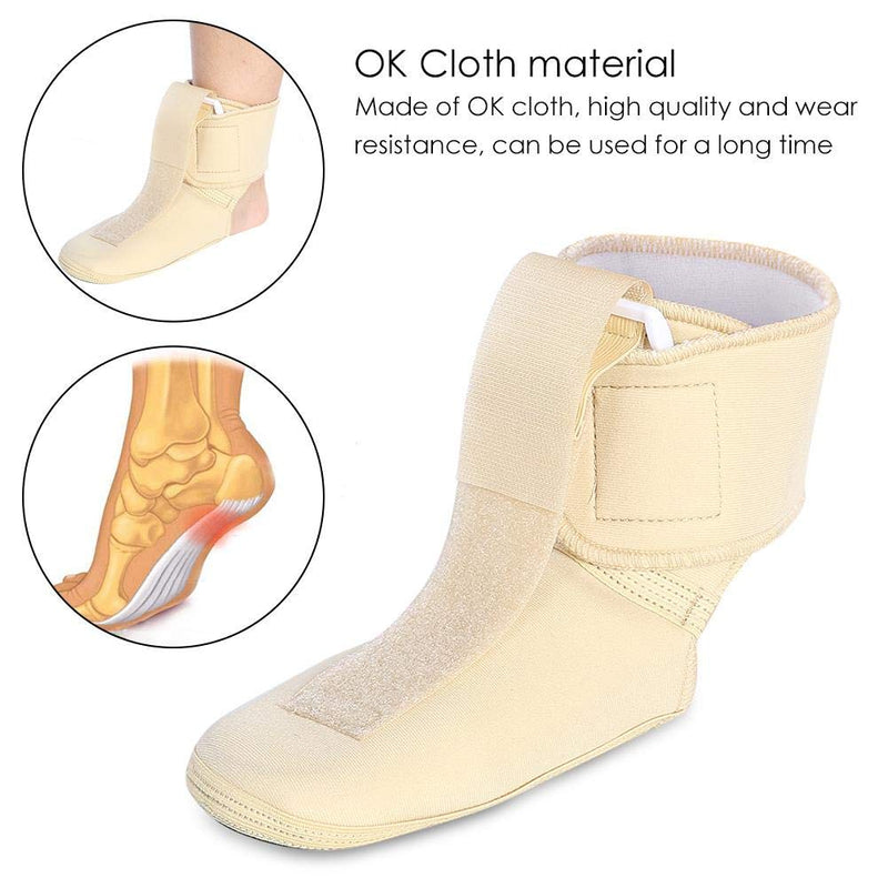 [Australia] - Ankle Joint Support Adjustable Foot Drop Orthotics Brace Foot Breathable Non-slip Adjustable Compression Socks Foot Support Sleeve Stabilizer Wrap for Pain Relief Splint(M) M 