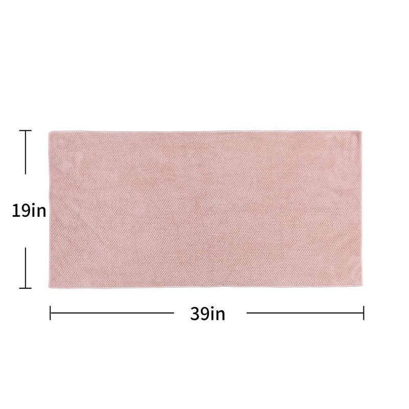 [Australia] - Laojbaba Absorbent Towel, Microfiber, Coral Fleece. Hair Drying Towels Suitable for All Kinds of Hair, Make Your Hair Dry Quickly.(19 X39 inch) 50 X 100cm, Lotus Root Pink 1Pcs 