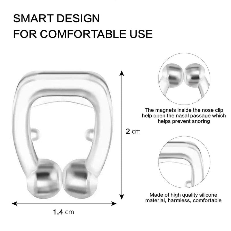 [Australia] - Beauty Pear Anti Snoring Devices, 5 Pack Magnetic Anti Snore Nose Clip, Snore Stopper for Women and Men, Comfortable Nasal Sleeping Aid to Relieve Snore 