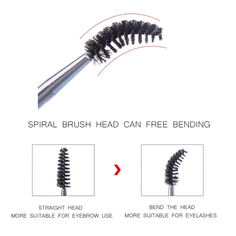 [Australia] - Duo Eye brow Brush, Angled Eyebrow Brush and Spoolie Brush, Eyelash Comb Eyebrow Brush Tool (1 Pcs) 1 Pcs 
