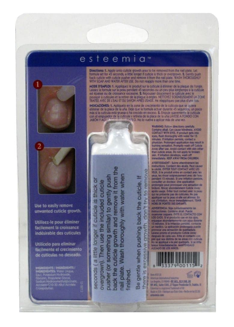 [Australia] - Esteemia Cuticle Away 1 Ounce Kit Blister (6 Pieces) (29ml) 