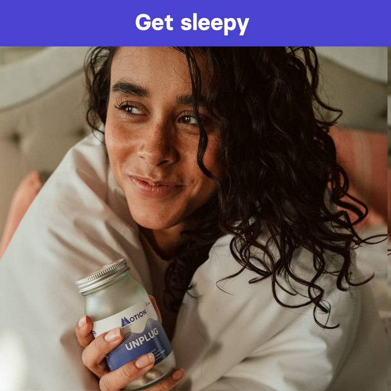 [Australia] - Motion Nutrition Unplug Night Time Nootropic (60 Capsules) | Award Winning Natural Sleep Aid to Calm Your Mind, Help You Fall Asleep Faster & Wake Up Well Rested | Sedative Free | Vegan & Made in UK 60 Count (Pack of 1) 
