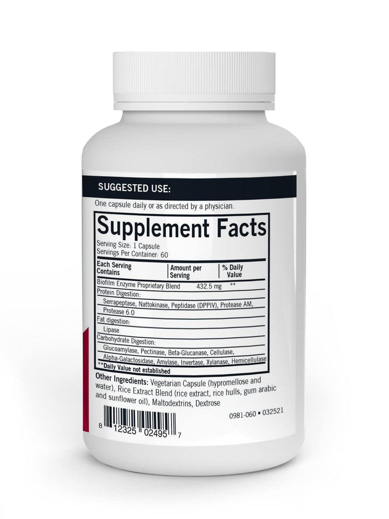 [Australia] - Kirkman - Biofilm Defense - 60 Capsules - Aids Gut & Digestive Health - Immune Support - Hypoallergenic 