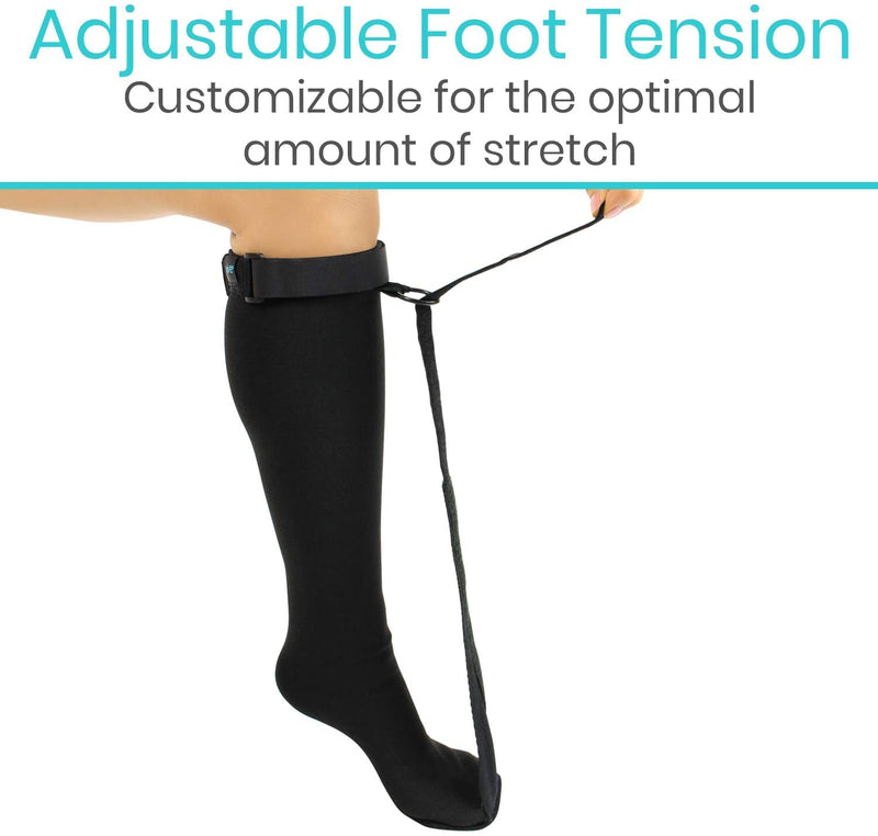 [Australia] - Plantar Fasciitis Stretch Sock Non Slip Calf Night Relief for Heel High Arch Pain Achilles Tendonitis Therapy Foot Support Sleeve Stretcher Compression Sleeve Men Women Ultrastretch Night Sock Large 