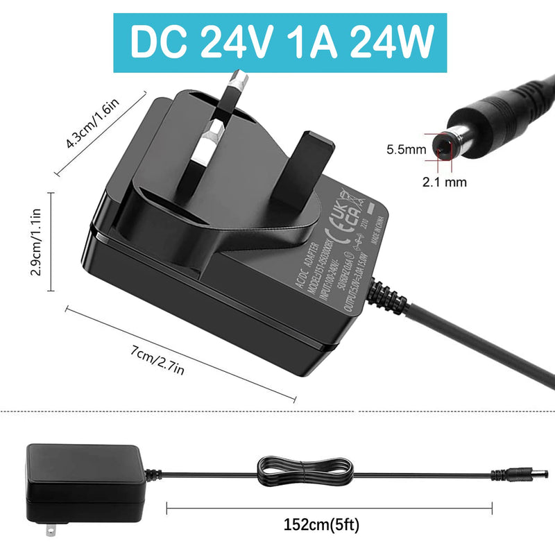[Australia] - Massage Gun Charger, 24V 1A Upgrade Percussion Muscle Massage Gun Charger, Handheld Deep Tissue Massager Charger (24V Massage Gun Charger) 24V Massage Gun Charger 