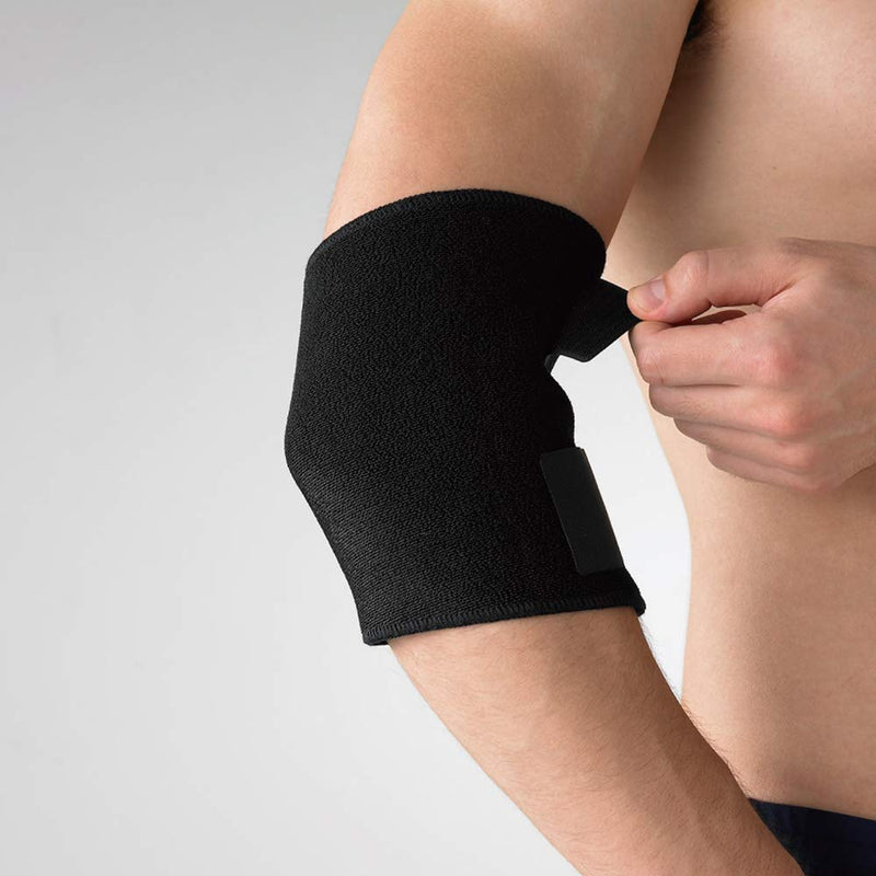 [Australia] - LP SUPPORT 759 Elbow Support Wrap - Compression and Pain Relief Strap - Brace For Tendonitis, Bursitis, Tennis, Basketball, Workout and Weightlifting - Adjustable One Size Fits All - Black 
