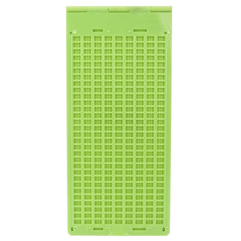 [Australia] - Yencoly Braille Store Business Card Slate, Portable Plastic 9 Lines 30 Cells Braille Writing Slate and Stylus Braille Learning Tool Accessory Assorted Tactile Bump Dots for The Blind 