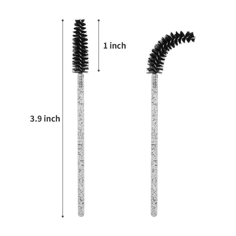 [Australia] - Tifanso 200PCS Eyelash Brush Disposable Mascara Brush Wand for Lashes Spoolie brushes Eyebrow Spoolie Eyelash Extension Supplies (Black) Black 