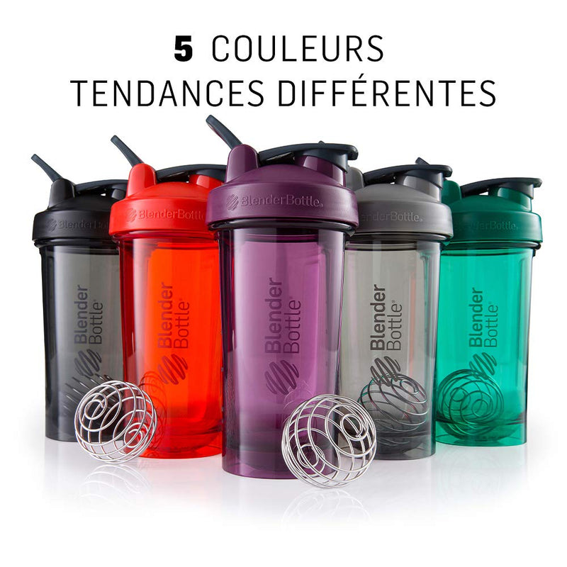 [Australia] - BlenderBottle Shaker Bottle Pro Series Perfect for Protein Shakes and Pre Workout, 24-Ounce, Black 