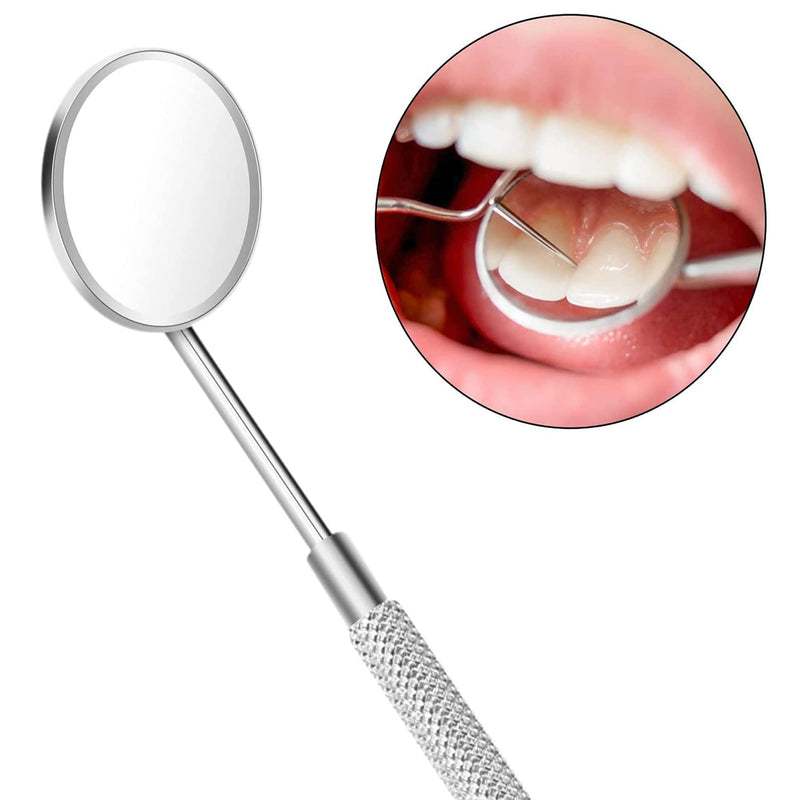 [Australia] - KINZIO Dental Mouth Mirror Oral Teeth Mirror Inspection Mirror Curve Angle Dentist Oral Care Mouth Checking Extension Tool Also uses for Eyelash Extensions. 