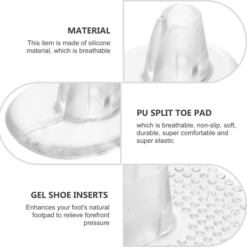 [Australia] - Hemoton 6 Pairs Silicone Thong Sandal Toe Protectors Forefoot Padding Inserts for Thong Slipper Protectors Toe Posts Protectors for Women Men 