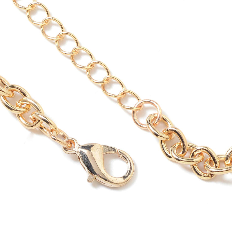 [Australia] - Shop LC Delivering Joy ION Plated Yellow Rose Gold Stainless Steel Leaf Earrings Necklace for Women Fashion Costume Jewelry Set 22" Yellow Gold 