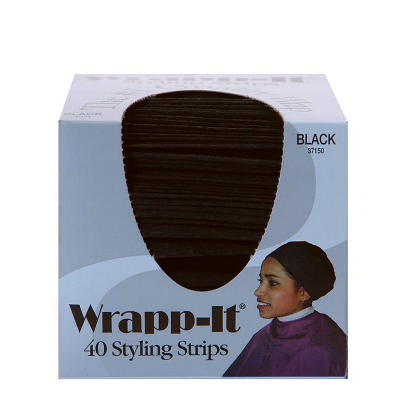 [Australia] - Wrapp-it Styling Strips for Natural Hair Wrap and Molded Styles by Graham Beauty (40 Strips) 40 Count (Pack of 1) 