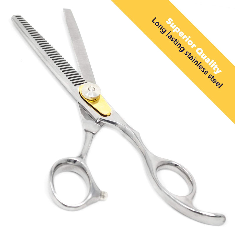 [Australia] - Equinox Professional Razor Edge Series - Barber Hair Thinning/Texturizing Scissors/Shears - 6.5 Inches Stainless Steel 