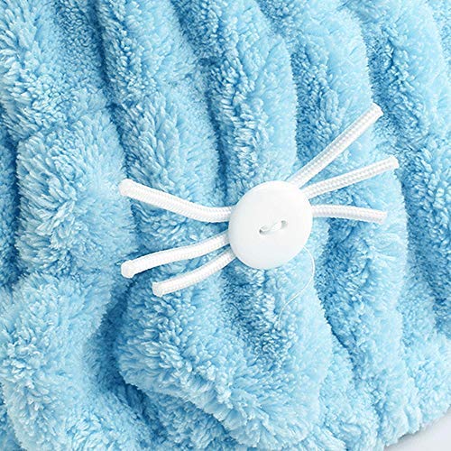 [Australia] - OrangeTag 2Pcs Ultra Absorbent Hair Quick Drying Towel Microfiber Hair Dry Wrap Turban Cute Kitty Ears Cap Bath Tool Hat for Women Girls 