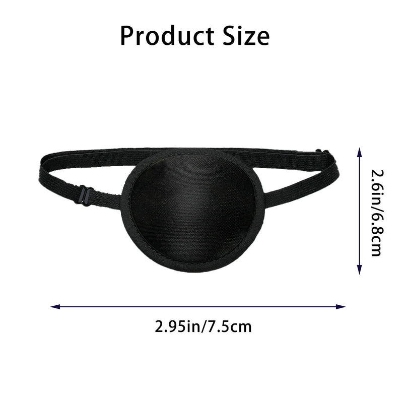 [Australia] - Eye Patch, Comfortable Medical Eye Patch Pirate Eye Patch for Adults Medical Eye Patch with Adjustable Buckle Amblyopia Lazy Eye Patches for Left or Right Eyes 