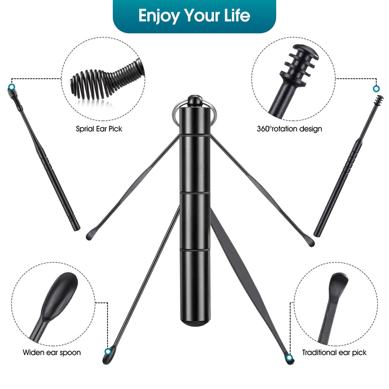 [Australia] - 11 Pcs Ear Wax Removal, Ear Cleaner Ear Wax Removal Tool, Ear Cleaning Kit Earwax Removal Kit Stainless Steel Ear Pick Set with Cleaning Brush and Storage Box 11 Pcs Ear Wax Removal Tool 