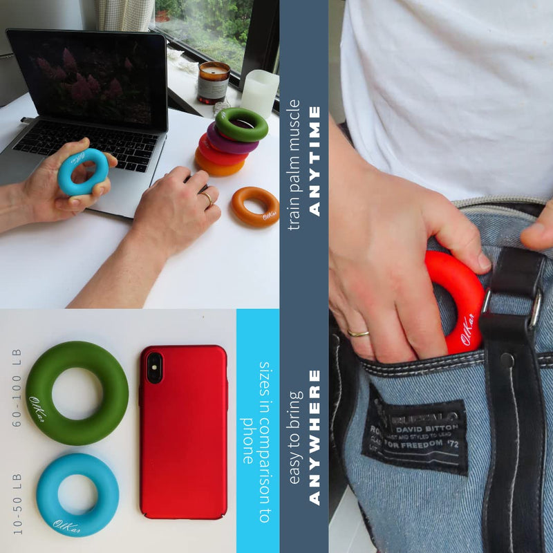 [Australia] - OlKar Expander Hand Grip strengthening - (10-100 lb) Hand & Forearm Exerciser, Physical Therapy Size 38 80 lb 