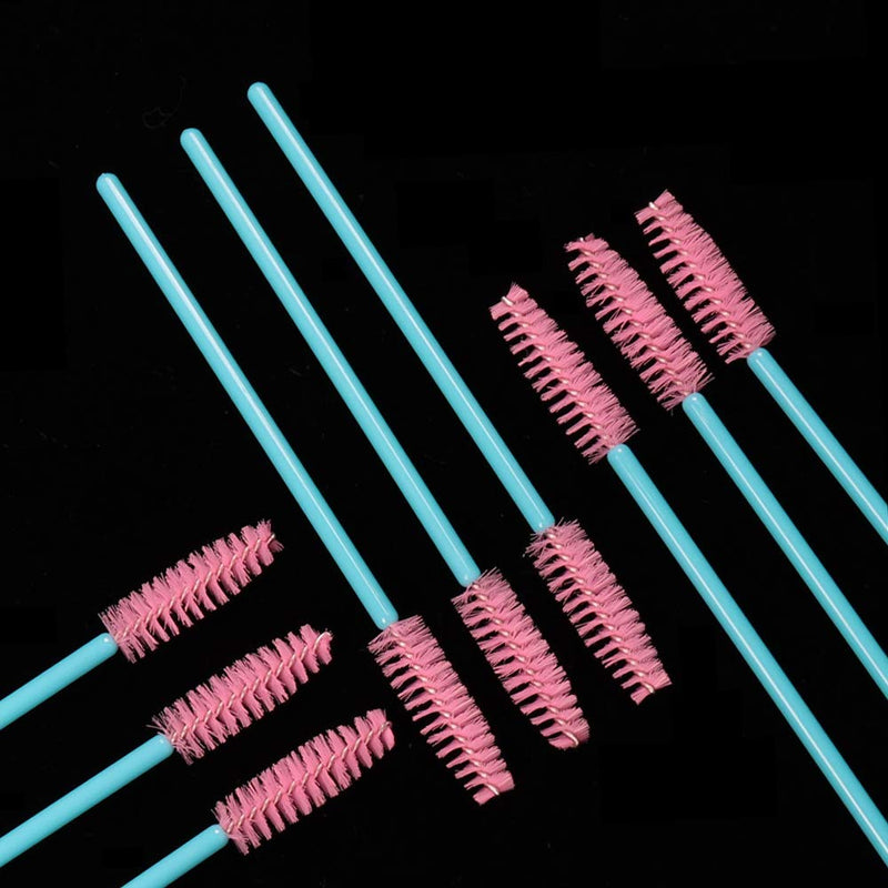 [Australia] - 300 Pack Disposable Mascara Wands Eye Lash Brushes Eyelash Extension Tool Makeup Brush Kit, Blue/Pink Blue/Pink-300pcs 