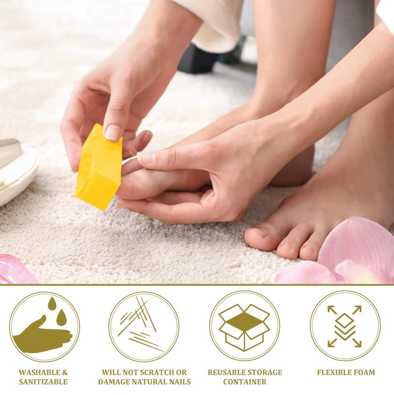 [Australia] - ForPro Ultra Gold Buffing Block, 240 Grit, Four-Sided Manicure & Pedicure Nail Buffer, 3.75” L x 1” W x 1” H, 20-Count 20 Count (Pack of 1) 
