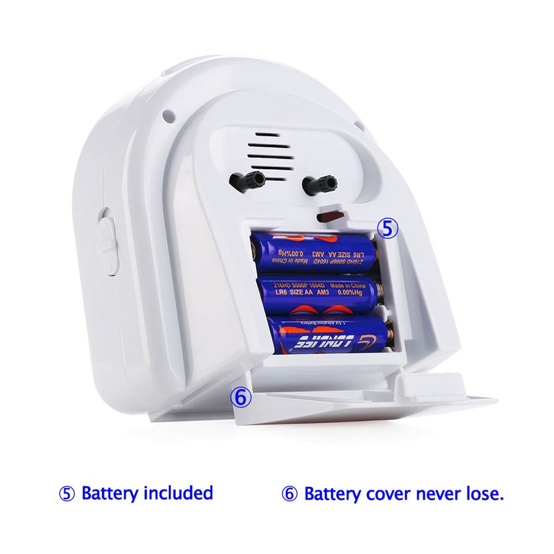 [Australia] - Peakeep Non-Ticking Silent Alarm Clock, Optional 7 Wake-up Sounds with Volume Control, Nightlight and Snooze, AA Battery Operated and Included (Green) Green 