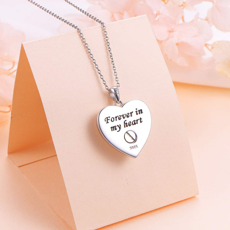 [Australia] - S925 Sterling Silver Heart Urn Memorial Ashes Keepsake Exquisite Cremation Pendant Necklace Ring Bracelet Necklace: Stars Moon 