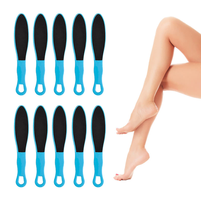 [Australia] - 10 Pcs Double Sided Pedicure Foot Files Callus Removers Reusable Care Repair Tools for Dead Skin, Blue 