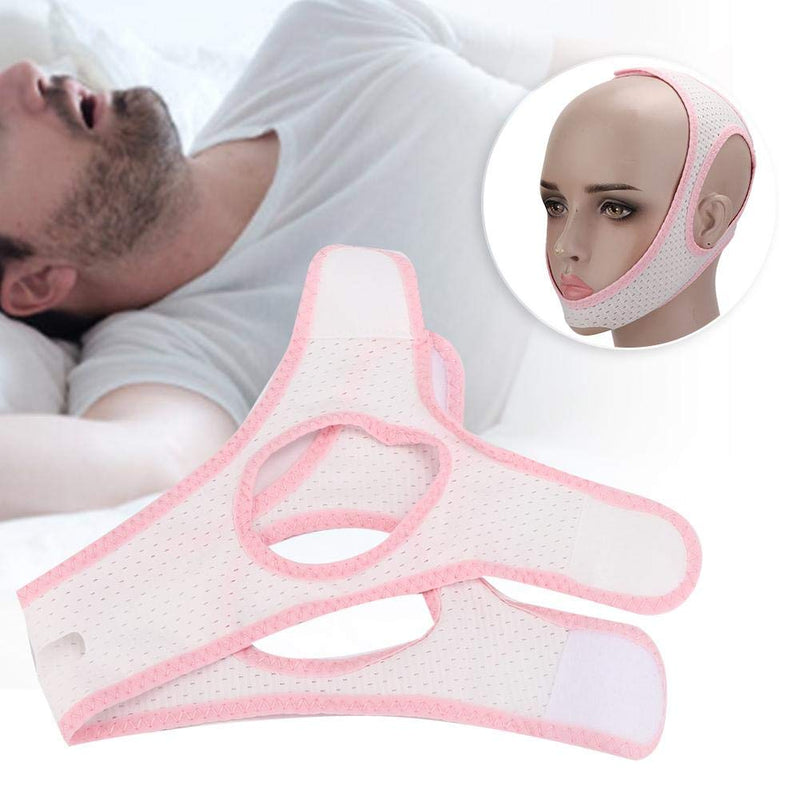 [Australia] - Anti-Snoring Chin Strap,Breathable Anti-Snoring Strap Anti-Snore Chin Strap Snore Reducing Aid for Children Adult Use for Snore Quiet Sleep Management Aid (White Triangular Strap) White Triangular Strap 