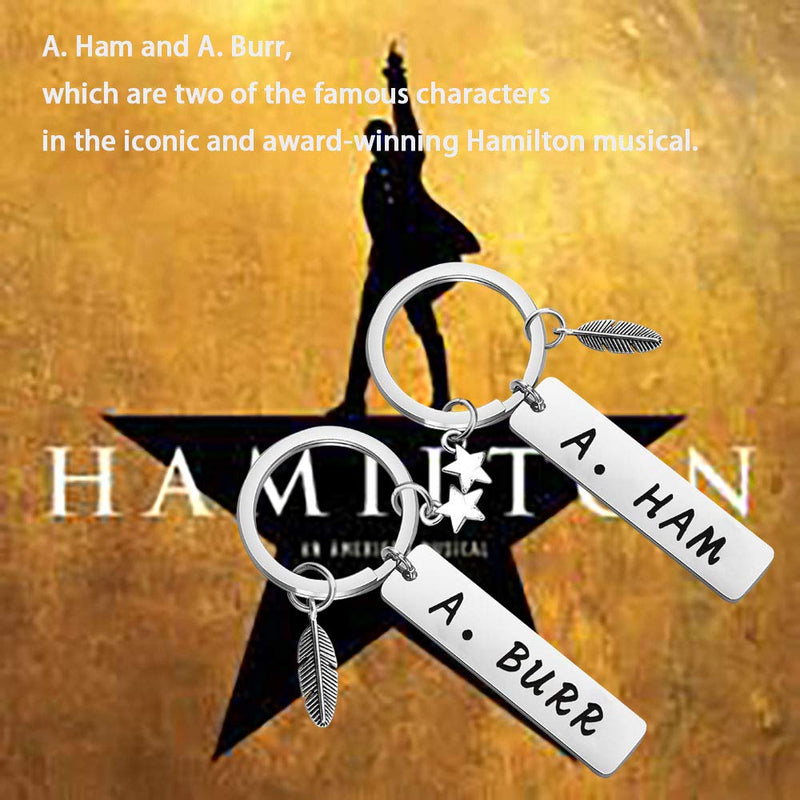 [Australia] - MAOFAED A. Ham A. Burr Alexander Hamilton Broadway Musical Inspired Gift Friendship Gift Aaron Burr Musical Theatre Gift BURR HAM 