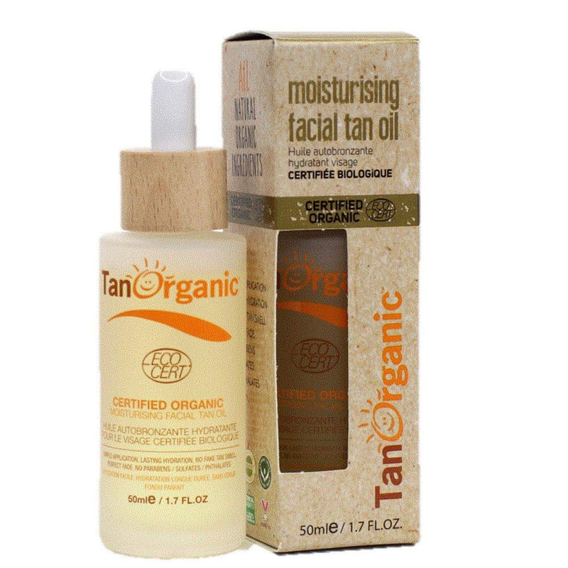 [Australia] - TanOrganic CertifiedMoisturising Self Tanning Oil Fake Tan for Face Organic Natural Vegan 50ml 