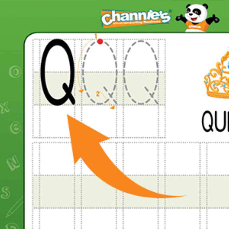 [Australia] - Channie's Dry Erase Alphabet/Number Flash Cards, 5.5W x 4.25 L x 0.25H, White, Model:B500 