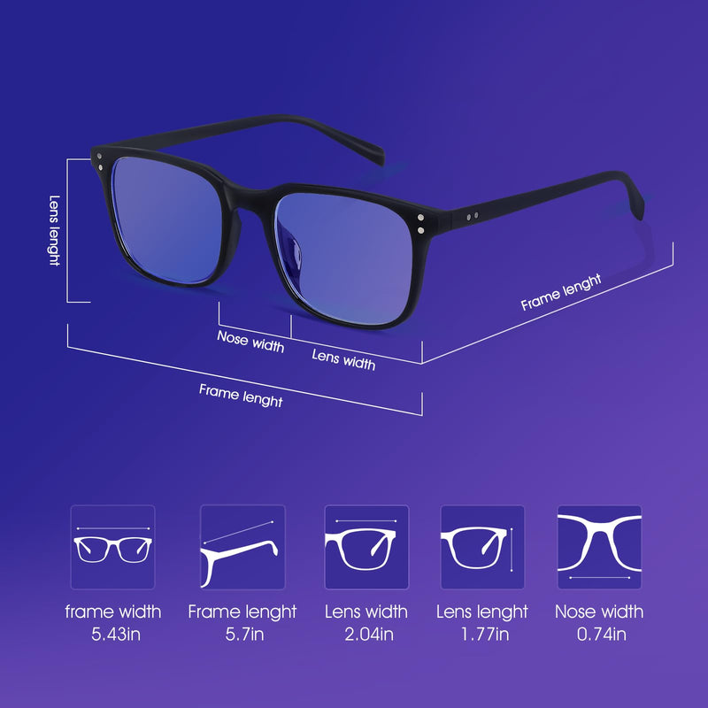 [Australia] - GIMDUMASA Blue Light Blocking Glasses Gaming Glasses Computer Screen Glasses Blue Light Filter Blocking Glasses Women Men Fashion PC Anti Glare with UV Protection Black 